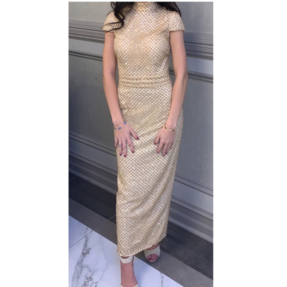 PORTIA AND SCARLET Honey Gold Dress in Perfect Condition
